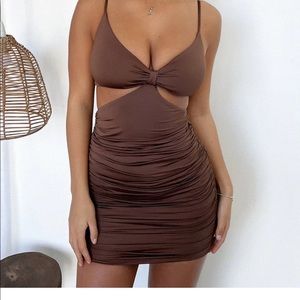 Brown Formal Dress